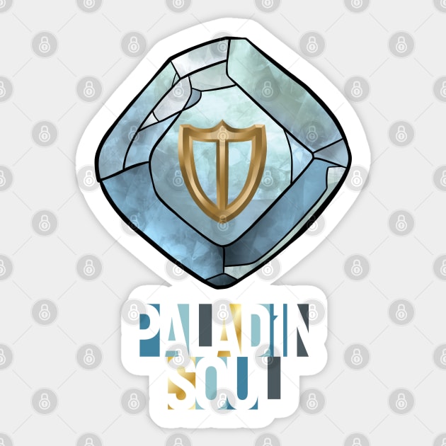 Paladin Soul - FF14 Job Crystal Sticker by SamInJapan